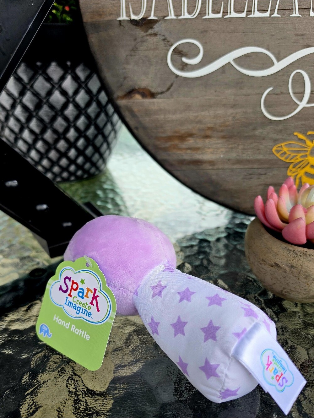 Spark Create Imagine Purple Star Sloth Rattle - Picture 14 of 14